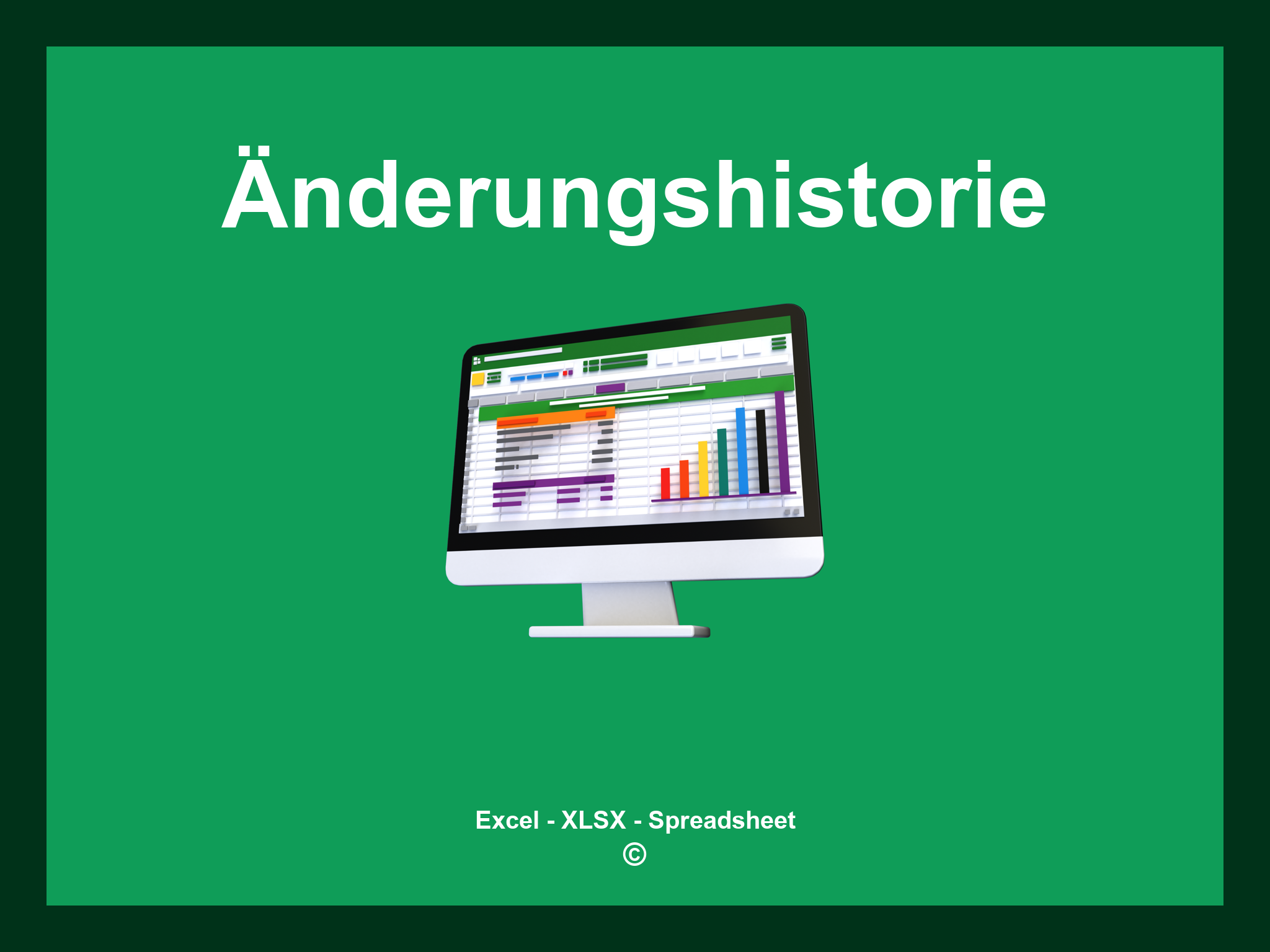 Änderungshistorie Excel Vorlage