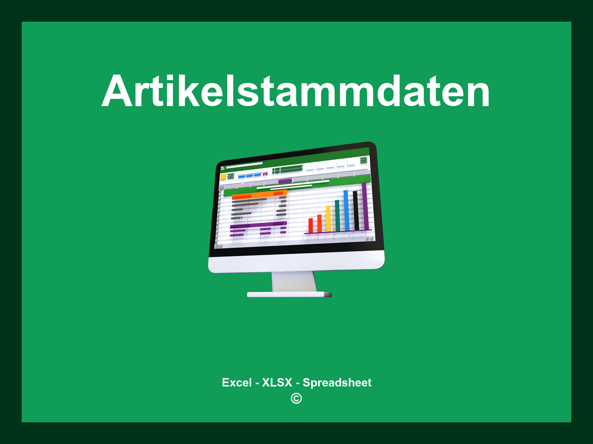 Artikelstammdaten Excel Vorlage