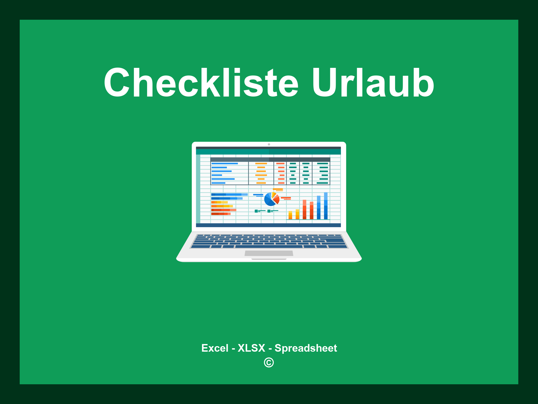 Checkliste Urlaub Excel Vorlage