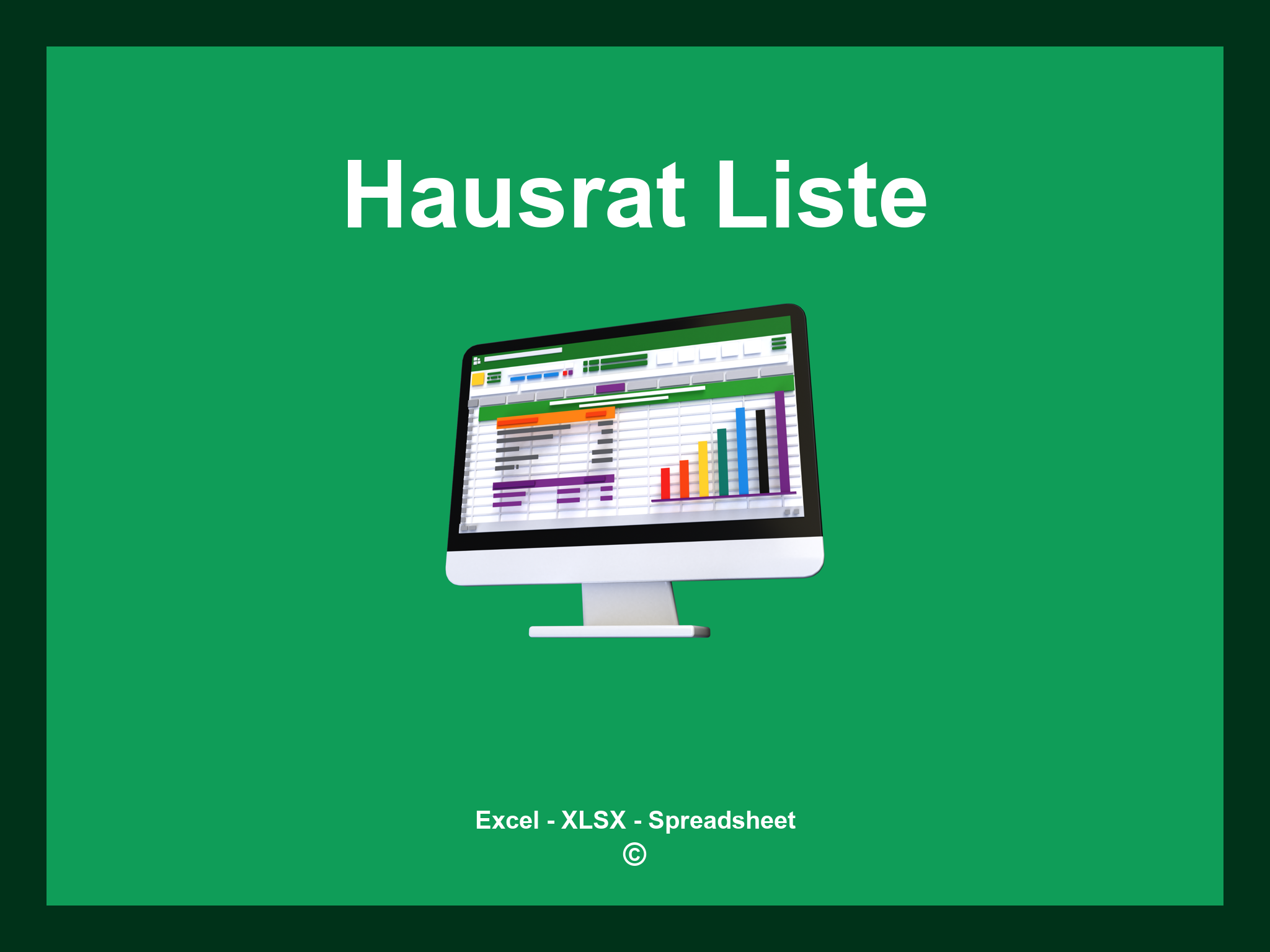 Hausrat Liste Vorlage