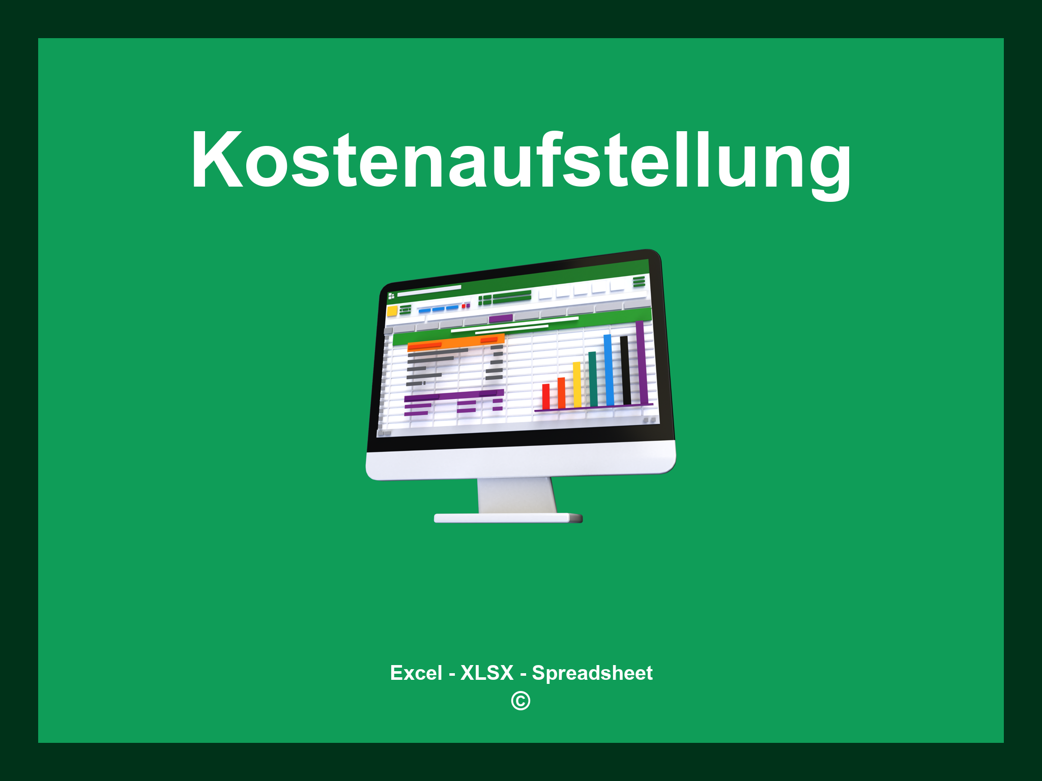 Kostenaufstellung Excel