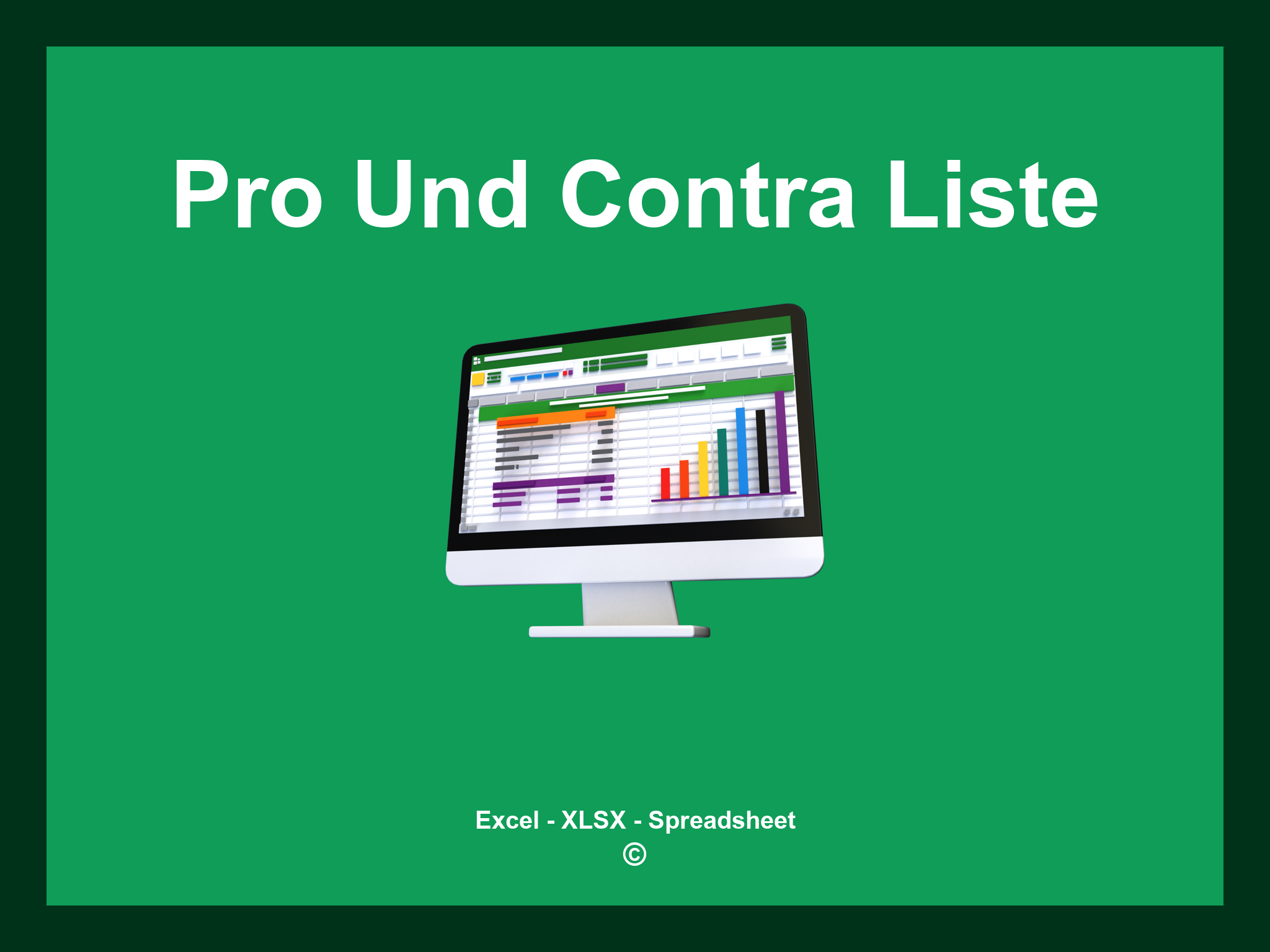 Pro Und Contra Liste Vorlage Excel