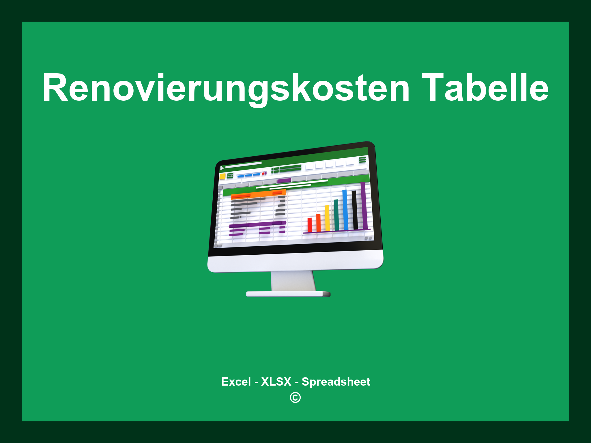 Renovierungskosten Tabelle Excel