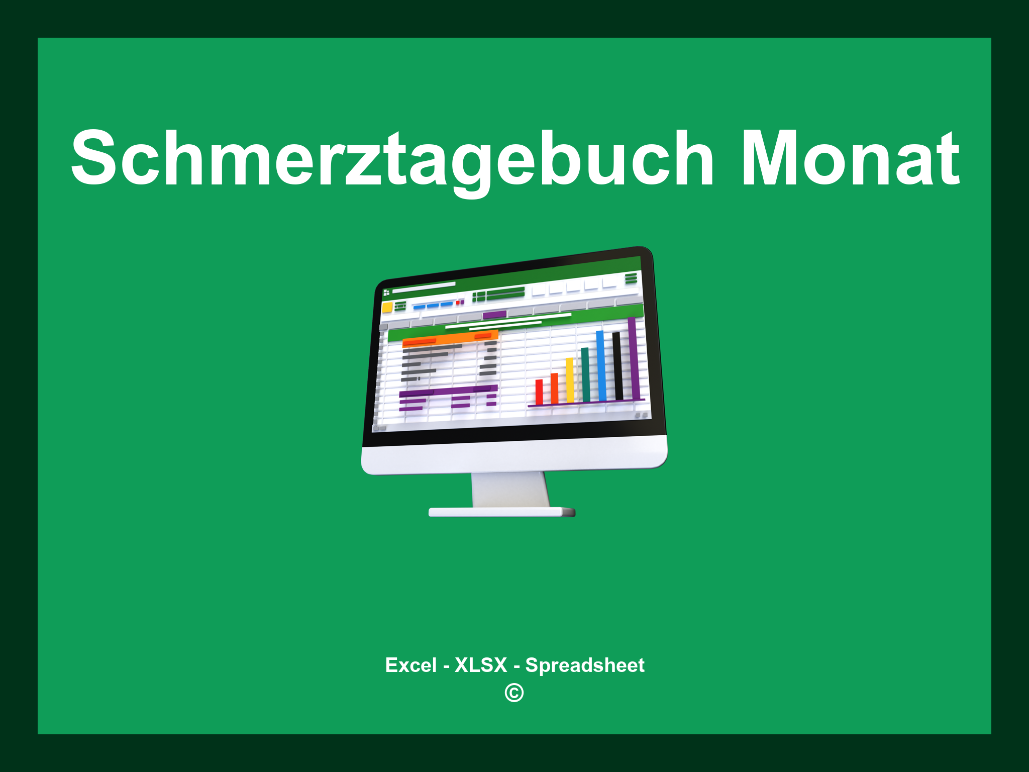 Schmerztagebuch Vorlage Monat