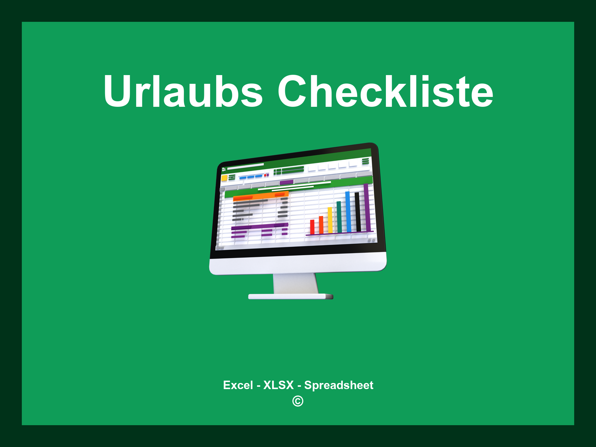 Urlaubs Checkliste Excel
