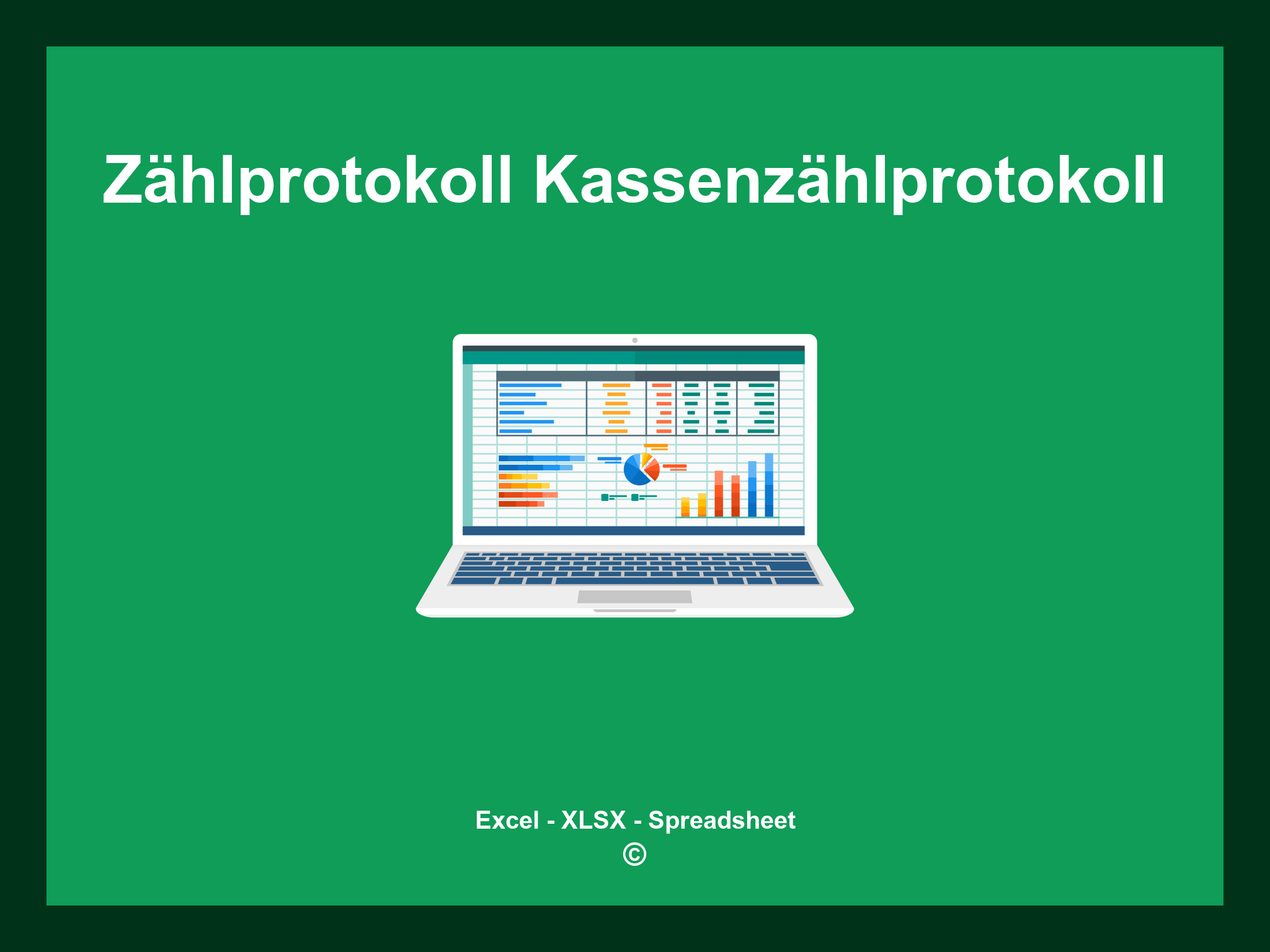 Zählprotokoll Kassenzählprotokoll Excel Vorlage